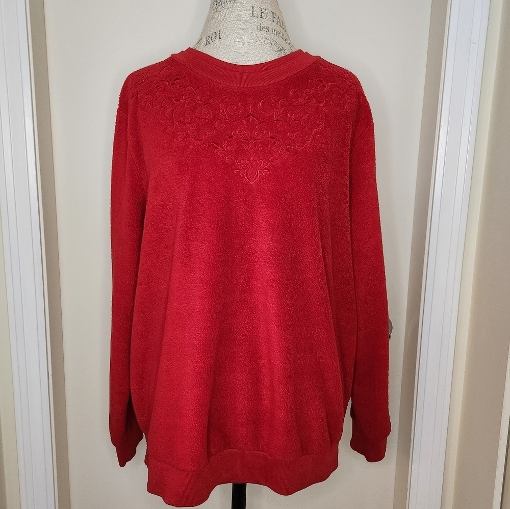 90s Red Sweatshirt Tradition